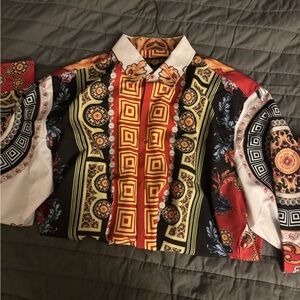 Premier Multicolor Geometric and Floral Shirt